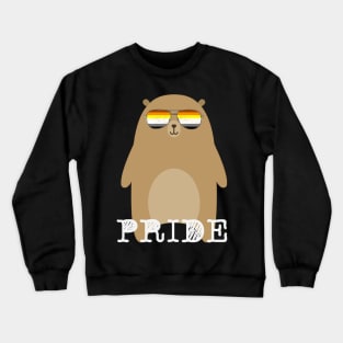 LGBT Mens Gay Bear Pride Flag Sunglasses Crewneck Sweatshirt